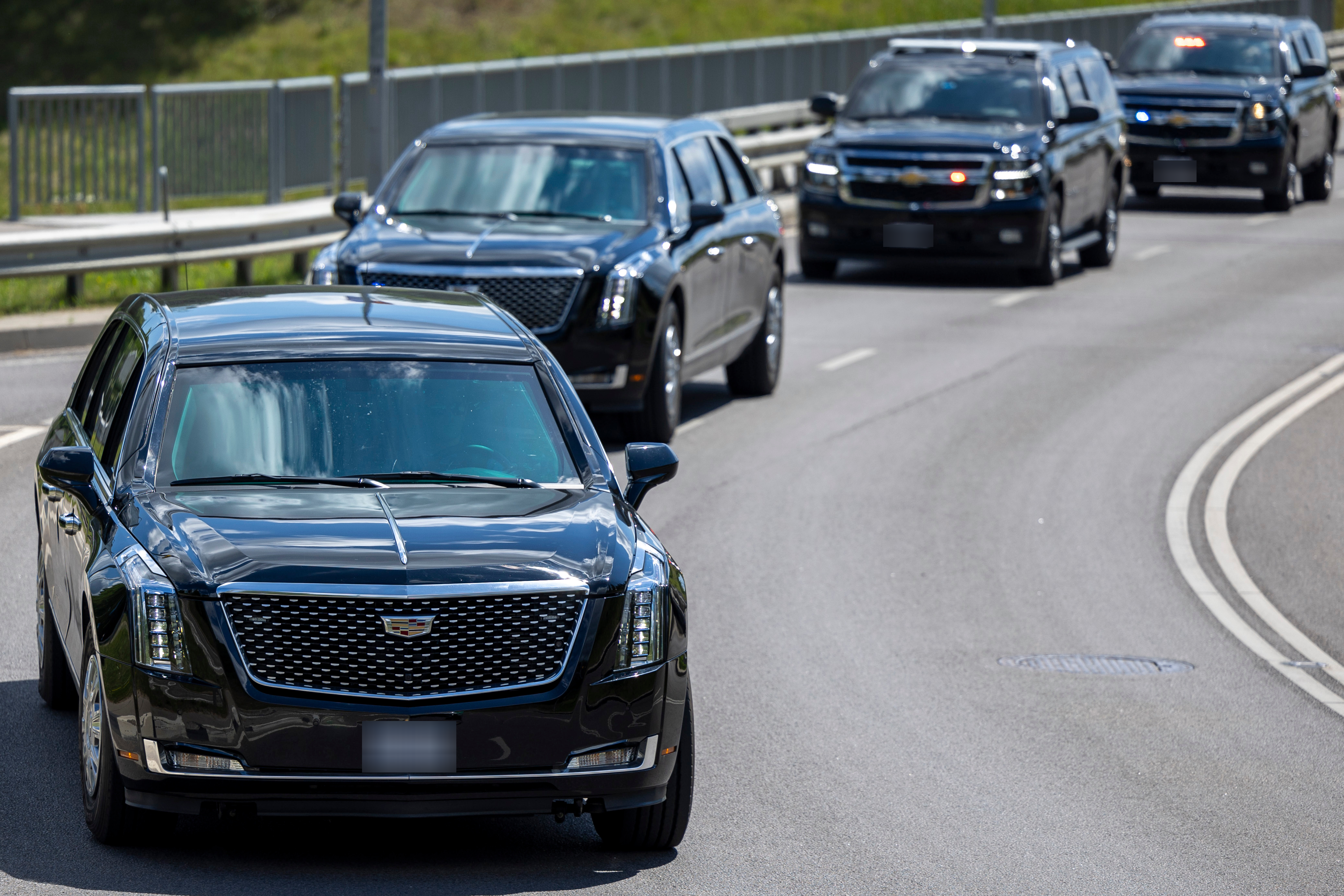 Convoy with police guard